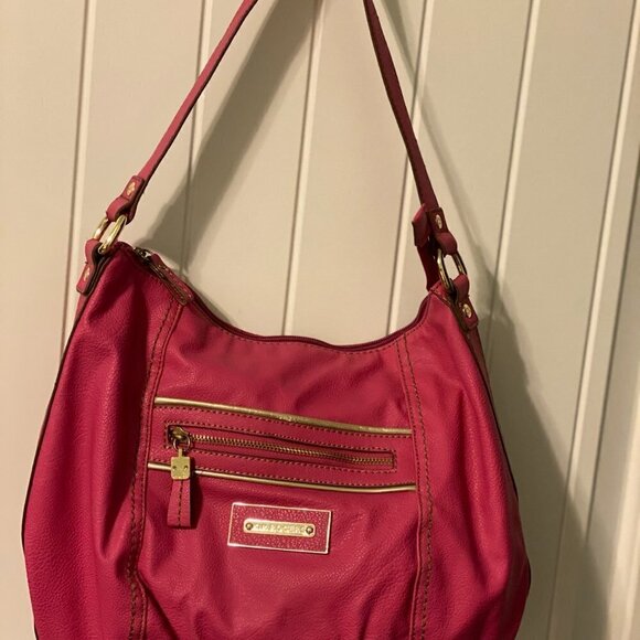 Kim Rogers Pink faux leather shoulder bag. Great pre-owned condition. - Picture 13 of 16